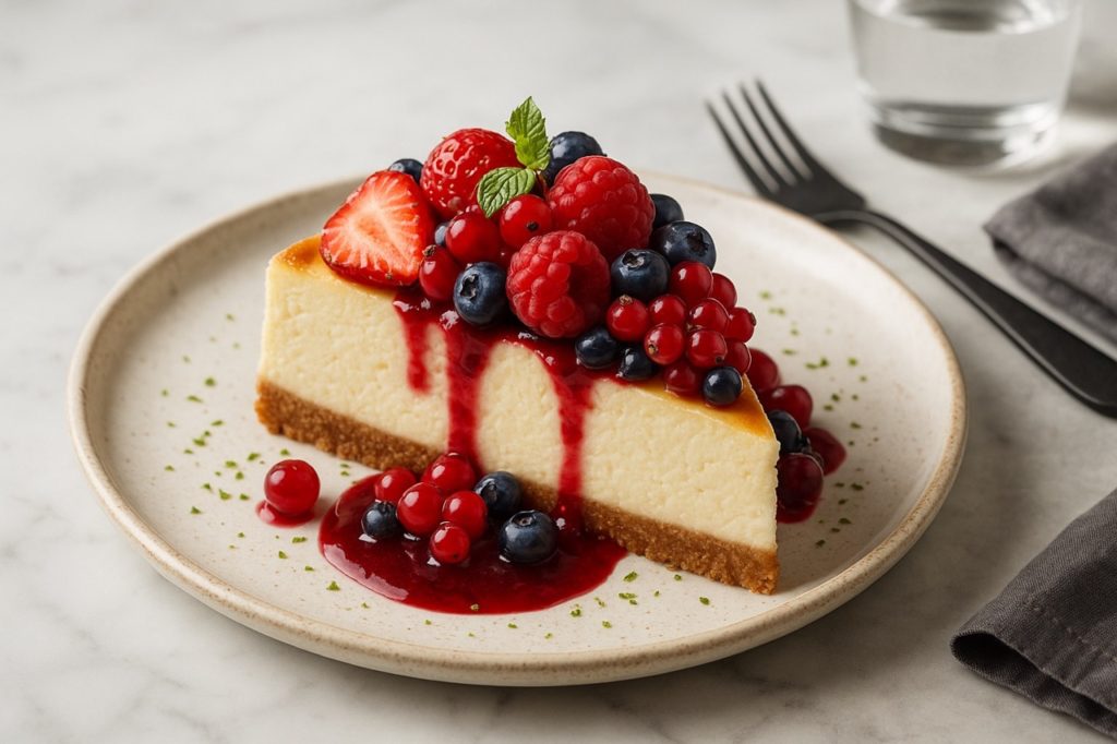 Cheesecake fruit rouge